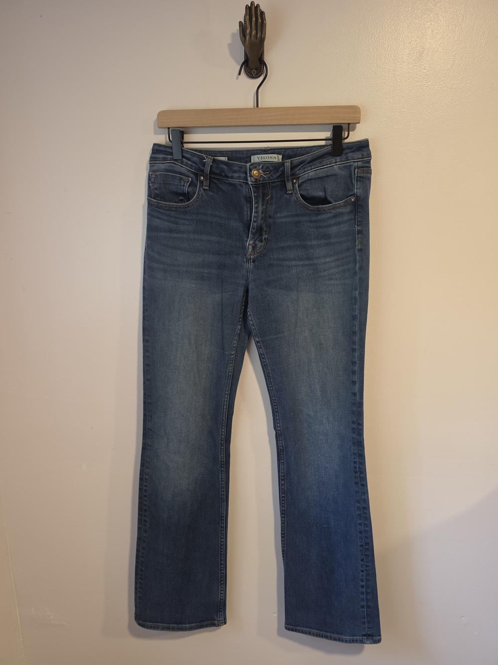Vigoss Jagger Bootcut Medium Blue Wash Women's Jeans Size 29